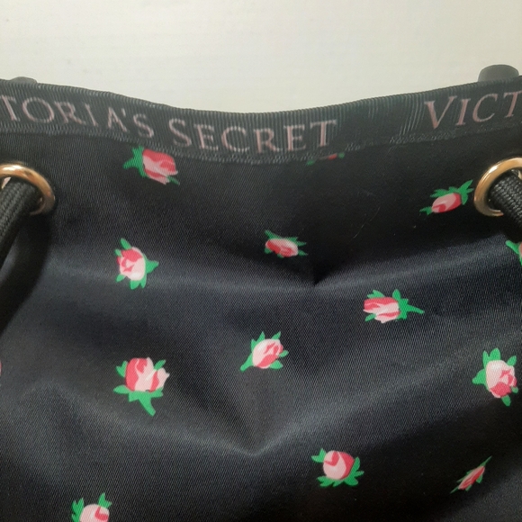 Victoria's Secret Black Floral Tote Bag - Picture 2 of 5